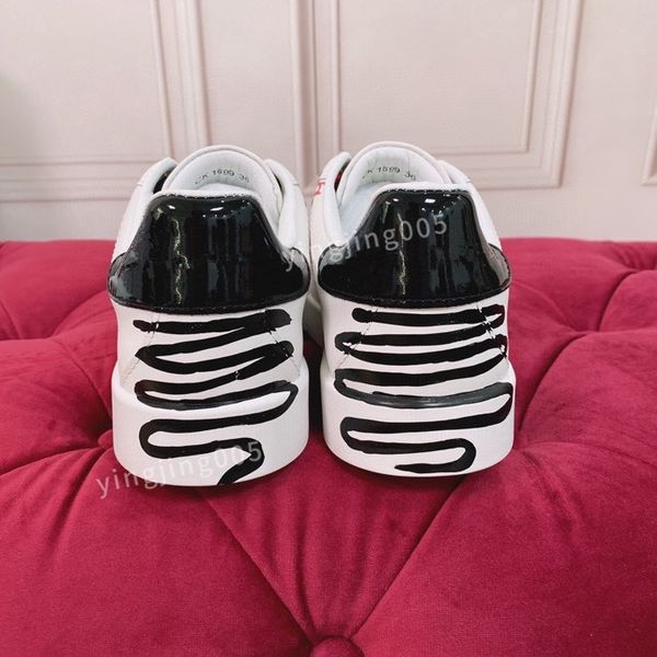 

new brand designer men women casual shoes triple black sneakers leather trainer printed platform trainers shoes2023