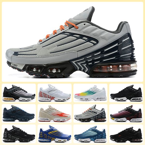 

tn plus 3 running shoes since black brown green blue red grey white deep grey light grey dark green royal blue mult dark navy tn3 men women