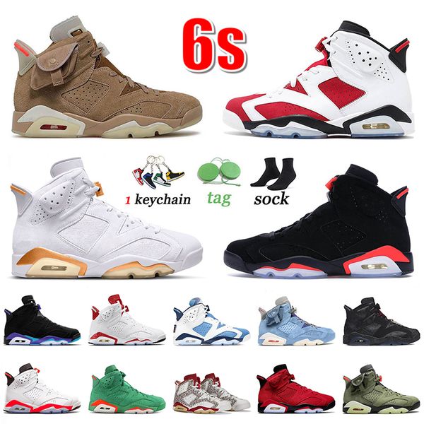 

6s men women basketball shoes jumpman 6 og sneakers ts british khaki carmine black infrared celestial gold aqua unc red oreo singles day don