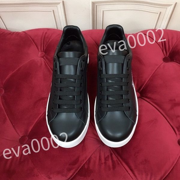 

2023 new r sneakers calfskin casual shoes vintage leather trainers all-match stylist sneaker leisure shoe platform lace-up, Black