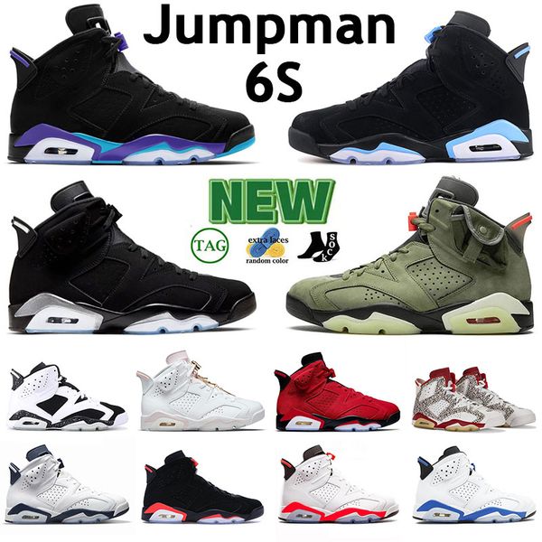 

2023 fashion jmpman 6s outdoor sports basketball sneakers cactus jack gold hoops infrared white midnight navy aqua donda west dmp designer t