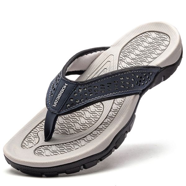 

slippers flip-flops non-slip outdoor leather slippers shoes soft wear size 40-48 230427, Black