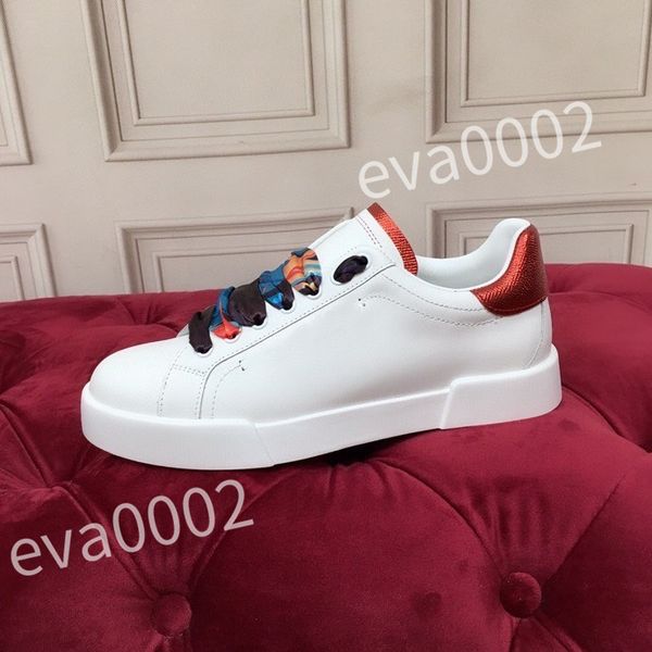 

2023 luxury designer sneakers calfskin casual shoes vintage leather trainers all-match stylist sneaker leisure shoe platform lace-up, Black