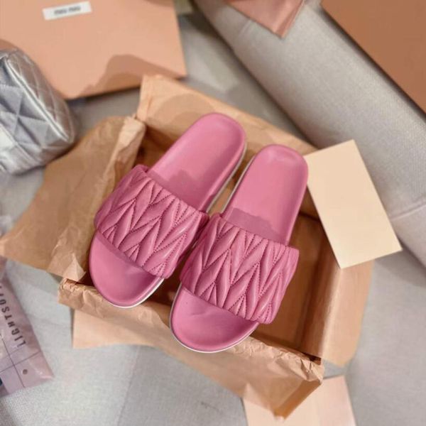 

fashion luxury sandals women slippers casual pool fun flat slip pools sport sliders slip-on italy elegant onyx resin napa leather designer b, Black