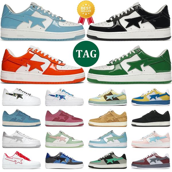 

men women skate shoes black sax orange combo pink pastel green camo blue blue suede mens running trainer