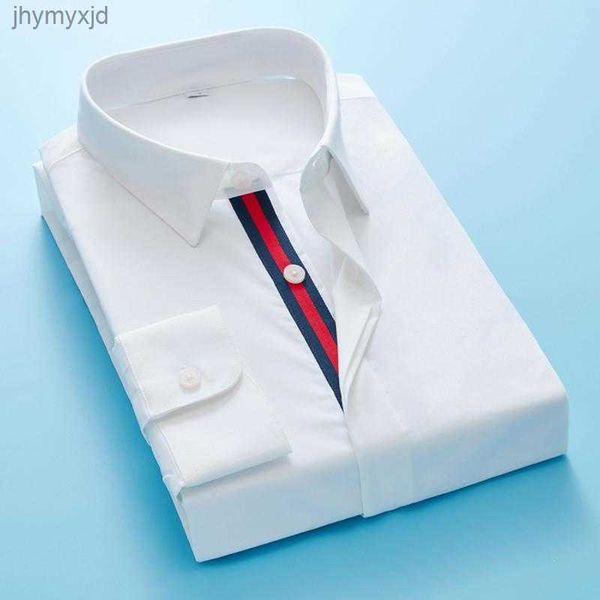 

men's dress shirts mens classic bee embroidery standard-fit button up casual blouse covered business long sleeve shirtsmen's r94c, White;black