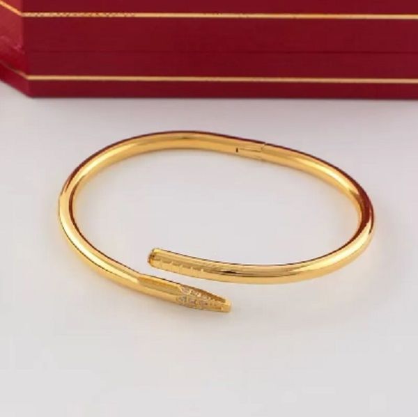 

love screw bracelet designer mens bangle luxury jewelry women bangle classic titanium steel alloy gold-plated craft colors gold silver rose, Black