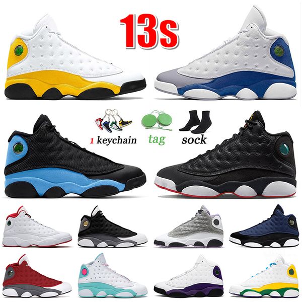 

fashion 13s men basketball shoes jumpman 13 university gold playoffs french blue black flint red court purple barons alternate brave mens wo