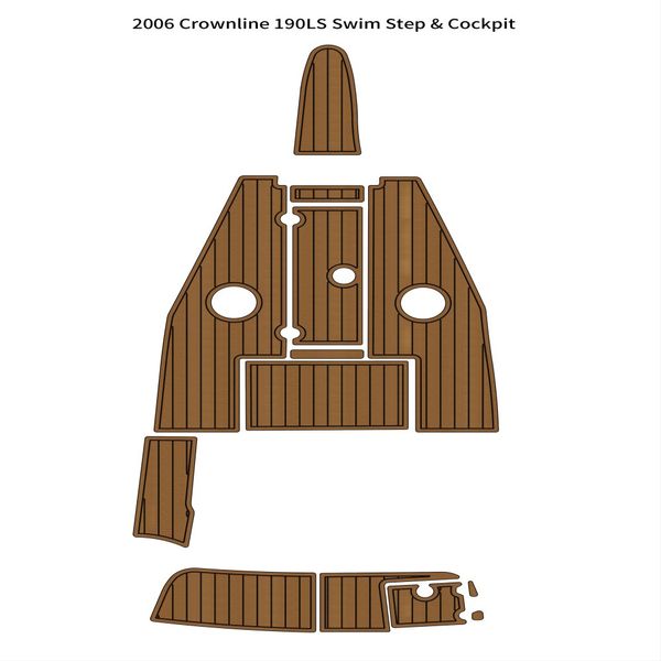 

2006 crownline 190ls swim platform cockpit boat eva foam teak deck floor pad mat