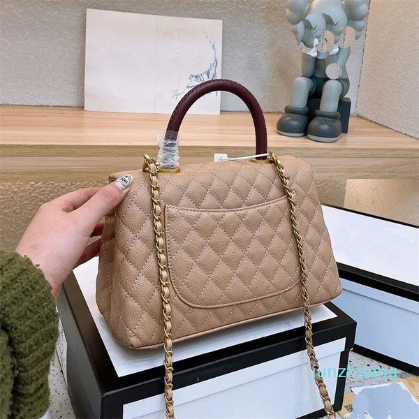 

classic ladies chain 2023 flap shoulder bag purse cf caviar ladies crossbody 245 designer bag travel suitcase 22cm