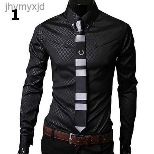 

wholesale- store fashion men argyle business style slim fit long sleeve casual dress shirt 3 lmp8, White;black