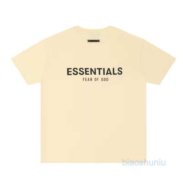 

tracksuit tees essentail fears of god tshirts mens fog man brand r women back edition fashion hip hop short sleeve, White;black