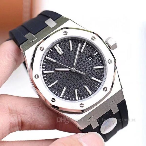 

men watch fashion wristwatches automatic mechanical movements aaa watches waterproof rubber watchband diving super luminous designer mens wa, Slivery;brown