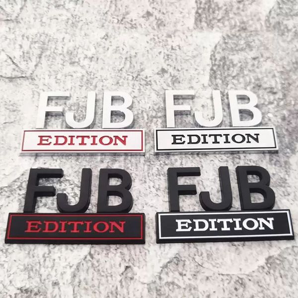

party decoration 1pc fjb edition car sticker for auto truck 3d badge emblem decal auto accessories 8x5cm wholesale