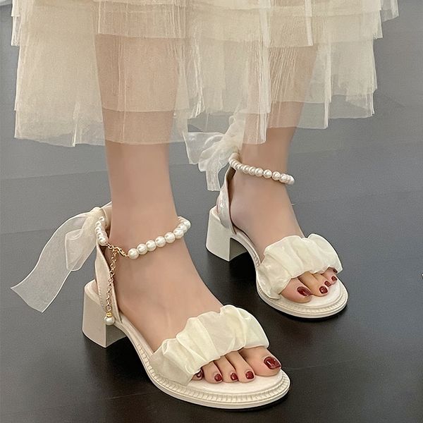 

sandals black platform sandals female shoe summer lace denim women's high heels med espadrilles girls laces fashion gladiator beige 230