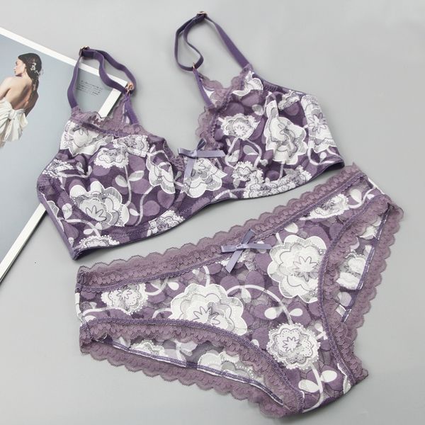 

bras sets 34/75 36/80 38/85 40/90 42/95 abcde cup bra sets hollow out lace women ultra-thin underwear female lingerie 230427, Red;black