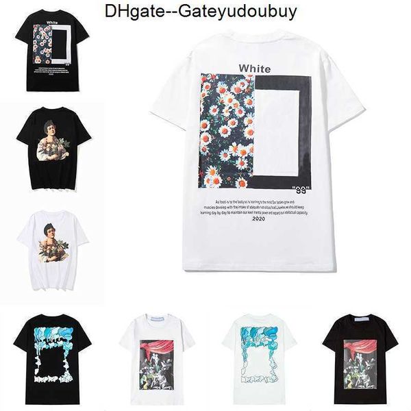 

tshirts summer mens womens high design t shirts fashion offs tees brands man s casual shirt luxurys clothing street shorts sleeve white 677, White;black