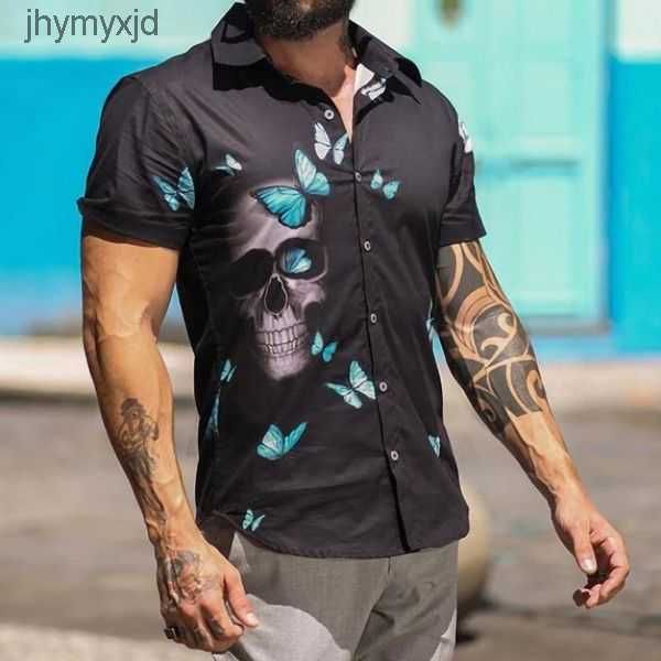 

men's t-shirts spring summer shirts leisure brand formal dress hawaiian beach short sleeve buttons large size floral designmen 2 0nhe, White;black