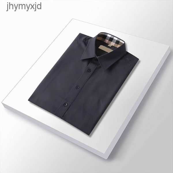 

2022 designer men's dress shirt luxury slim silk t-shirt short sleeve casual business wear plaid pattern brand 19 color asia size -4xl, White;black