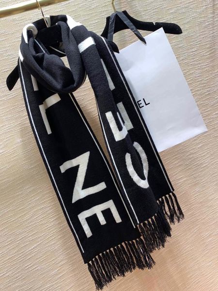 

Designer Cotton Long Scarf Fashionable Hundred Around Bo Scarf Shawl Winter Wool Scarf Men Women Universal Scarf Plaid Letter Stripe Printed Scarf Shawl