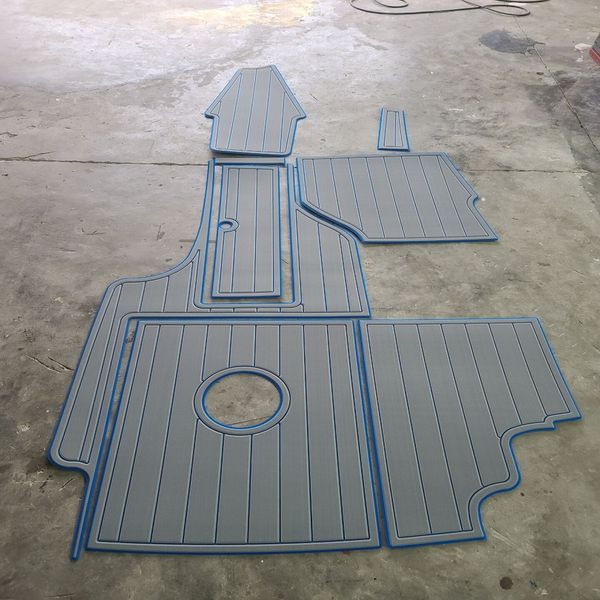 

2002 mastercraft x star cockpit pad boat eva foam faux teak deck floor mat