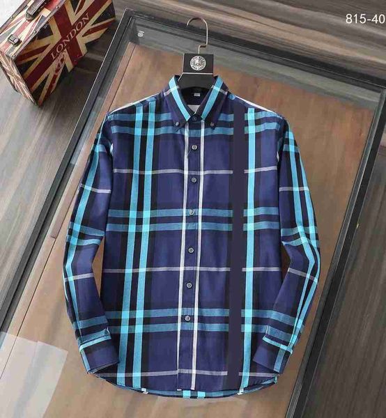 

men's shirt designer brand 2023 spring and autumn new men's checker shirt fashion and elegant european and american business offic, White;black