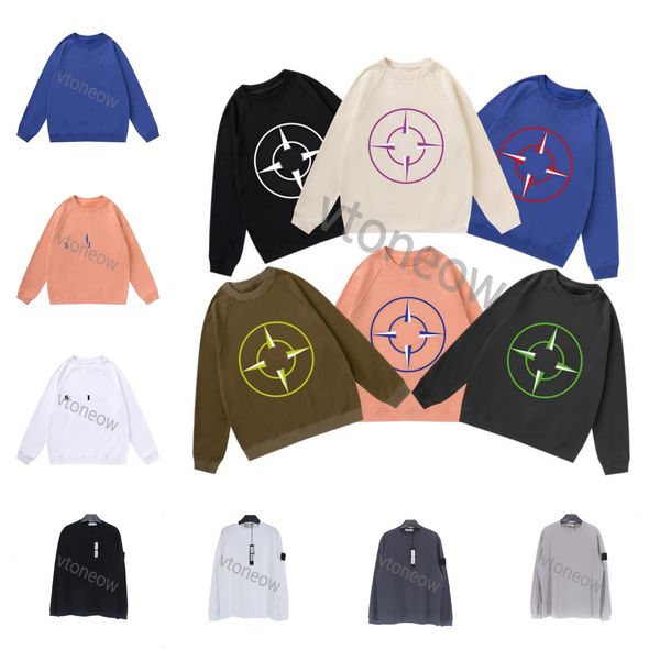 

designer 2023ss new warm hoodie men women fashion street pullover patter print pullovers stones autumn winter sweatshirt loose hoodie couple, Black