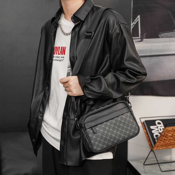 

shopping bags fashion men's messenger bag pu leather handbags designer crossbody shoulder for men husband purse sling s bolsos hombre 2
