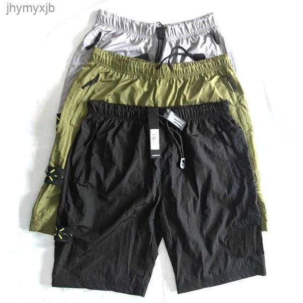 

21ss eur size european brand retro casual shorts beach sweat pants for mens trousers imported metal nylon ykk zipper comfortable street love, White;black