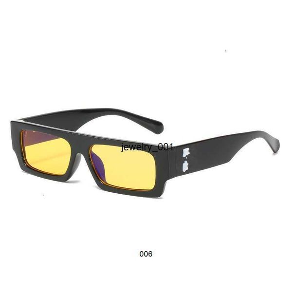 

off sunglasses 2023 new style small box sunglasses fashion off square glasses bright yellow sunglasses female ixsp, Black