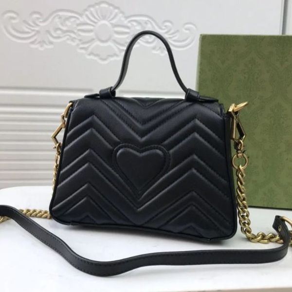

totes 2023 marmont luxurys designers bags 446744 real leather handbags chain cosmetic messenger shopping shoulder bag totes lady wallet purs