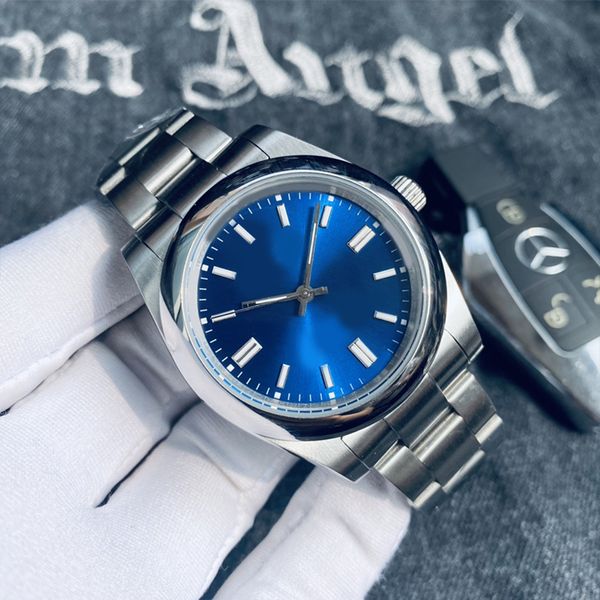 

Classic men's watch 41mm/36mm women's 904L strap with dark blue dial watch mechanical movement luminous sapphire waterproof watch Montreux Jason 007
