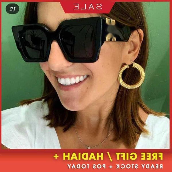 

luxury designer sunglasses uv400 chaopai large square white style men and women fashion hip-hop 70%off0 personality oeri003, White;black
