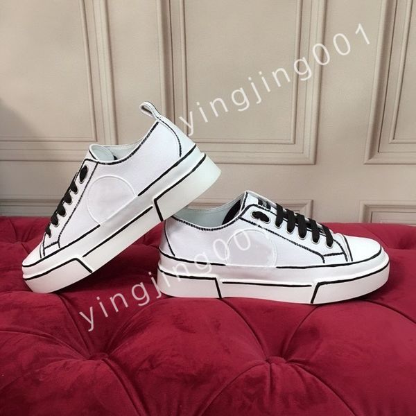 

2023 luxurys casual shoes womens designer travel leather lace-up sneaker fashion lady flat running trainers woman shoe platform men sneakers, Black