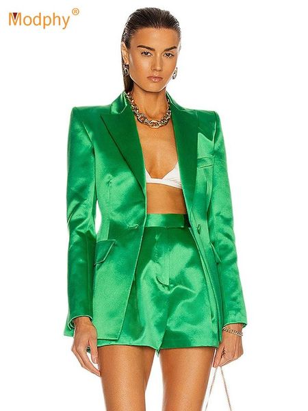

dress high street two pieces set slim blazer high waist shorts suit elegant women office party sets 2022 female spring fashion new, White