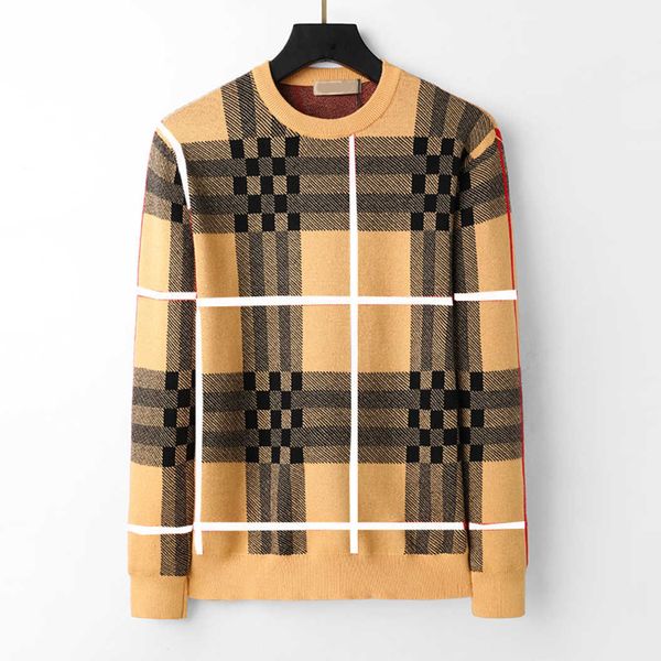 

luxury sweater 2023 plumes burbrerysmen's pullover casual classic variety of styles hugh designer brand loose size 3xl 2xl, White;black