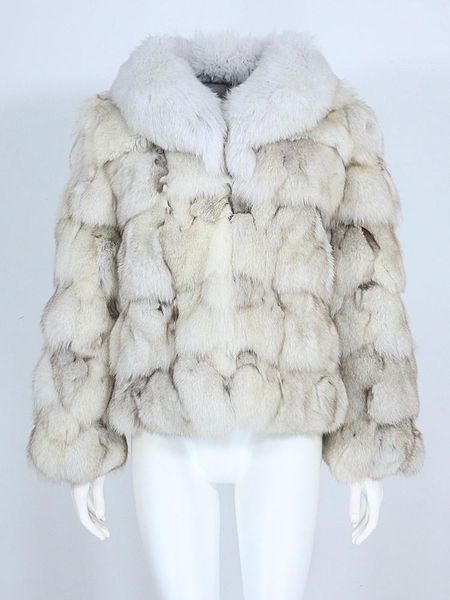

fur menina bonita 2022 winter jacket women real fox fur coat natural fox fur collar outerwear thick warm sleeve fashion streetwear, Black