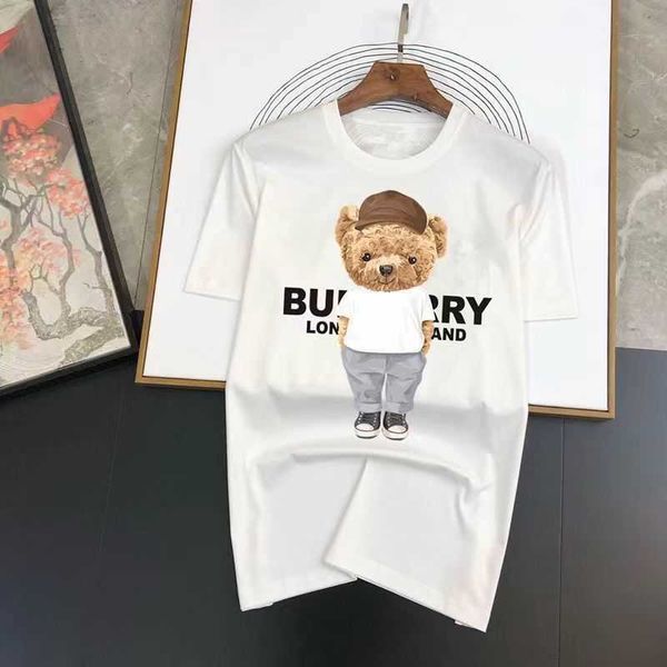 

men's t-shirts luxury brand t shirt summer cotton men t-shirt letters bear print fashion oversized women tee vintage g230427, White;black