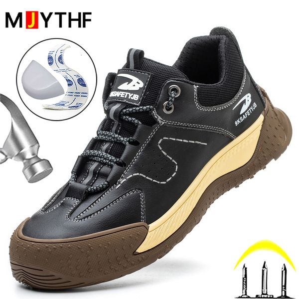 

safety shoes male 6kv insulated shoes anti-smash anti-puncture safety shoes men composite toe work sneakers indestructible shoes men boots 2, Black;brown