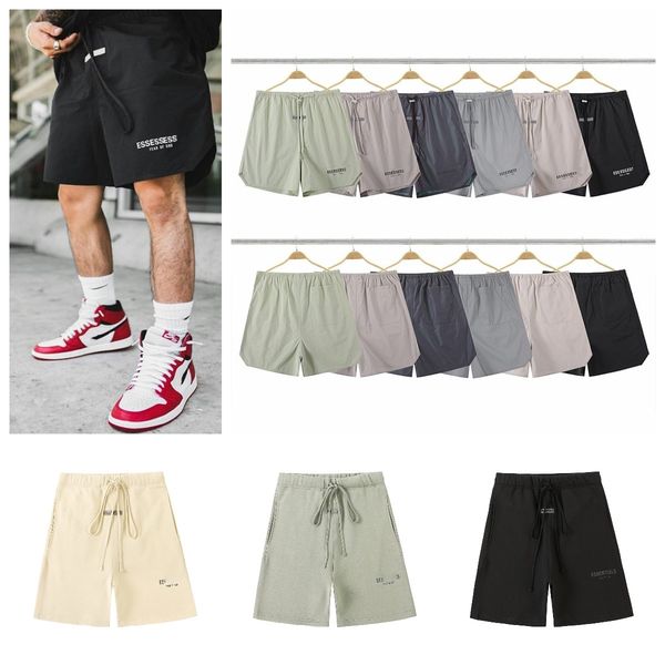 

designer mens womens essentail shorts casual essen short shortpants fashion summer shorts loose clothing essentiel letter print running spor, White;black