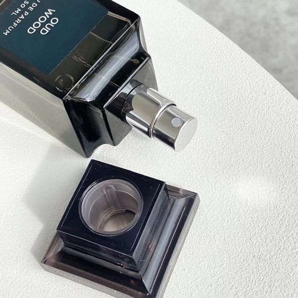 

male fragrance empty luxury square black perfume oud wood bottle 50ml spray bottle fast ship