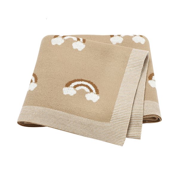 

blankets swaddling baby blankets born swaddle wrap 90*70cm breathable knitted infant boys girls crib cellular toddler kids throw receiving q