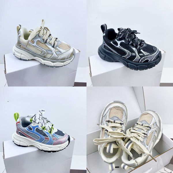 

paris 3xl phantom trainers kids children students running sneakers track 9 9s platform shoes boys girls retro casual shoes black white mesh