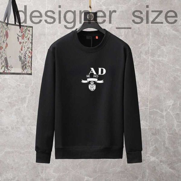 

men's hoodies & sweatshirts designerdesigner sweatshirt fashion letter rint ullover coat men women round neck lush bottoming loose long, Black