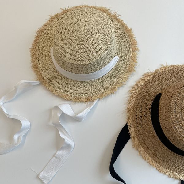 

caps hats summer baby straw hat children's hollowed lace straw hat kids sun potection caps child panama cap born pography props 230427, Yellow