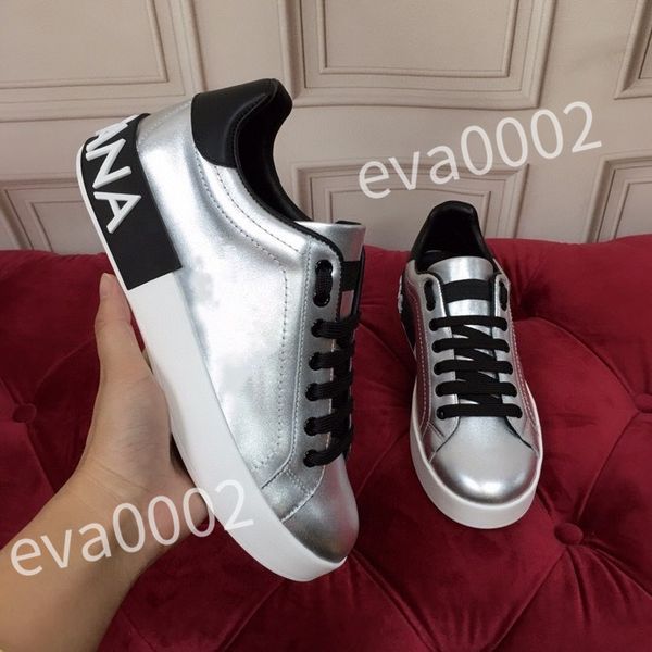 

2023 luxury designer sneakers calfskin casual shoes reflective shoes vintage leather trainers all-match stylist sneaker leisure shoe platfor, Black