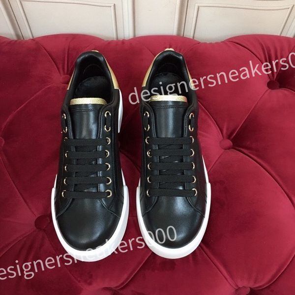 

2023 luxury casual shoes vintage shoes leather lace-up sports men's shoes fashion small white shoes women, Black