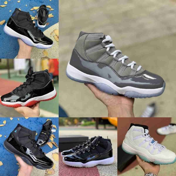 

jumpman 2023 jubilee 11 11s high basketball shoes cool grey legend blue 25th anniversary space jam gamma blue concord 45 low columbia white, Black