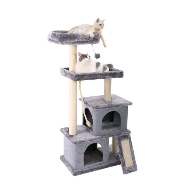 

scratchers cat scratcher tower home furniture cat tree pets hammock sisal cat scratching post climbing frame toy spacious perch