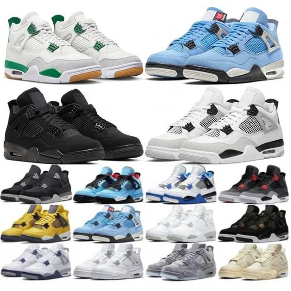 

jumpman 4 men basketball shoes 4s black cat white oreo fire red retro outdoor shoes sports sneakers